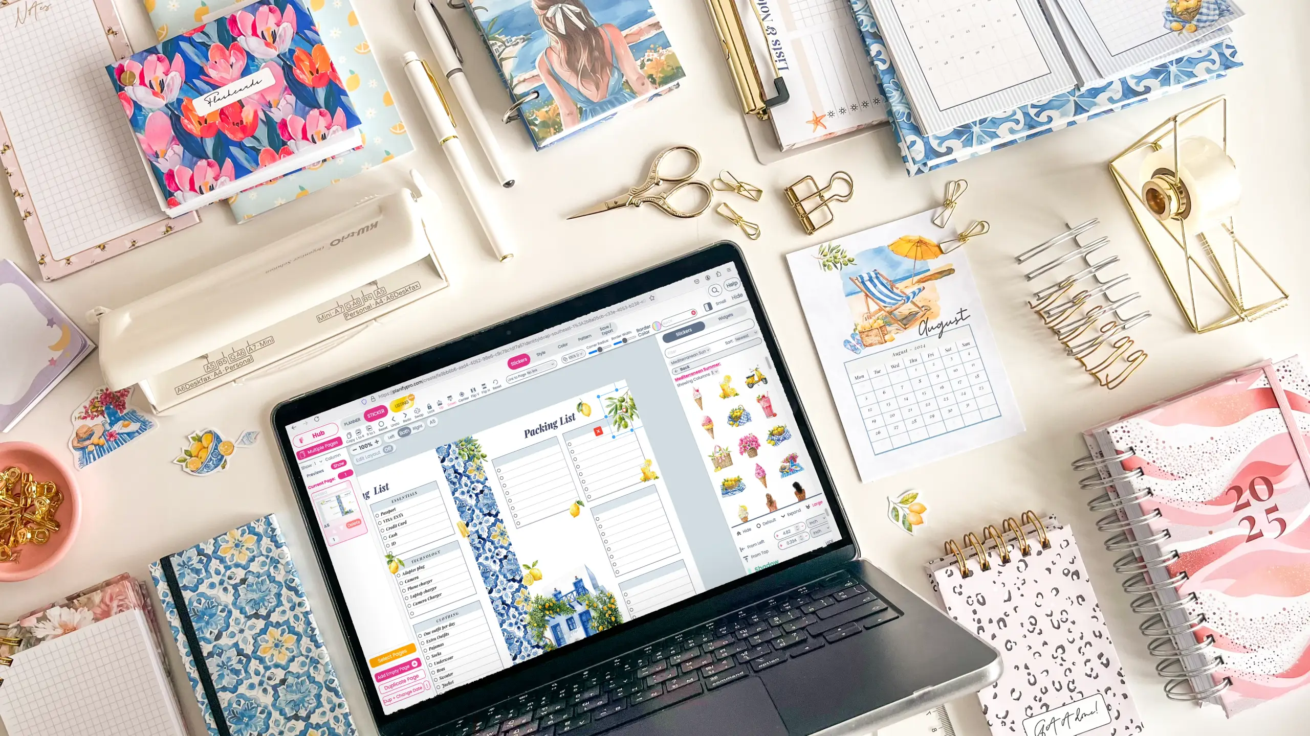 Planify Pro in use for planner design, the workload these device recommendations cover