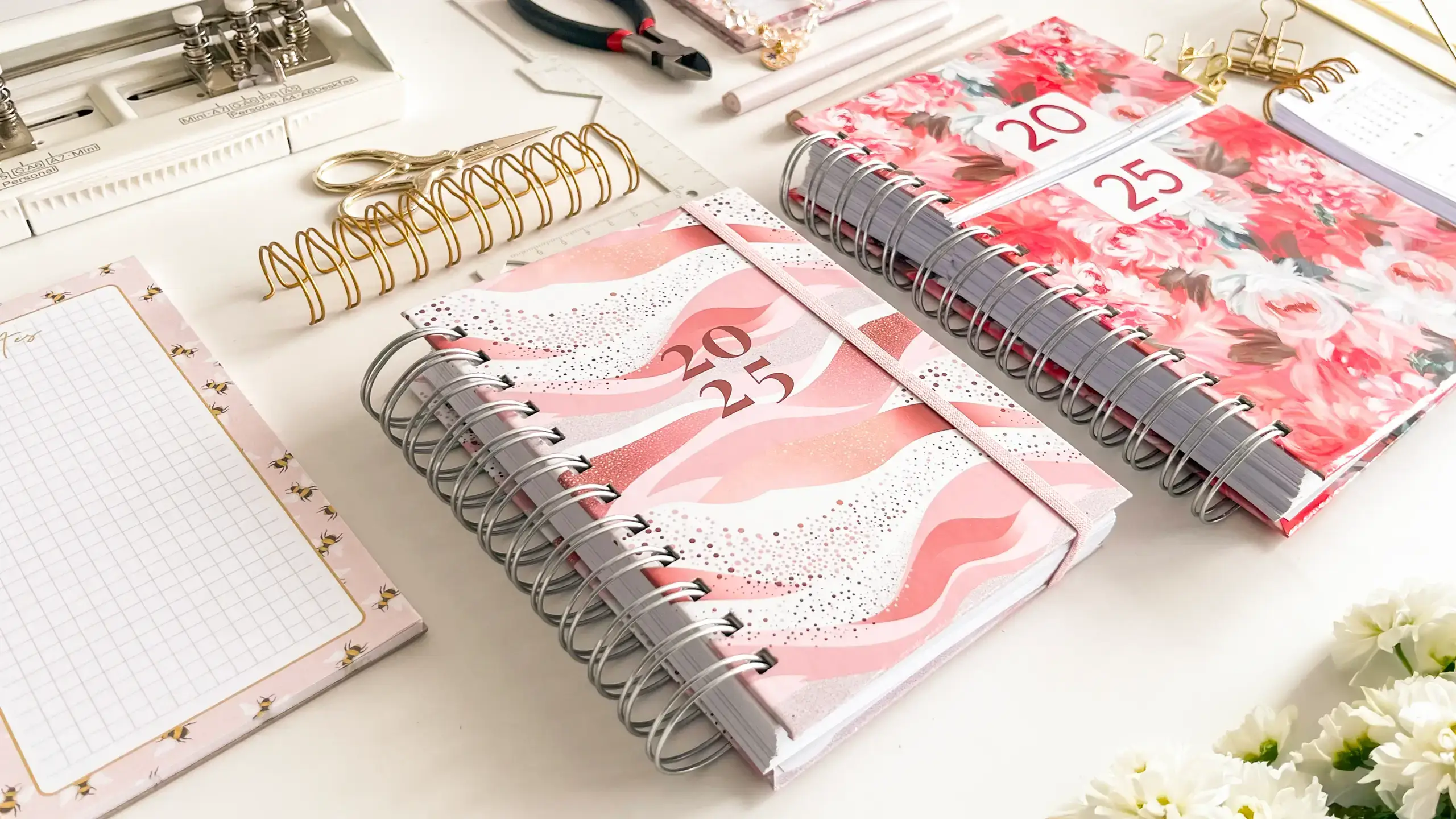 A 2025 planner from Planify Pro, used here for noting Christmas wish list ideas