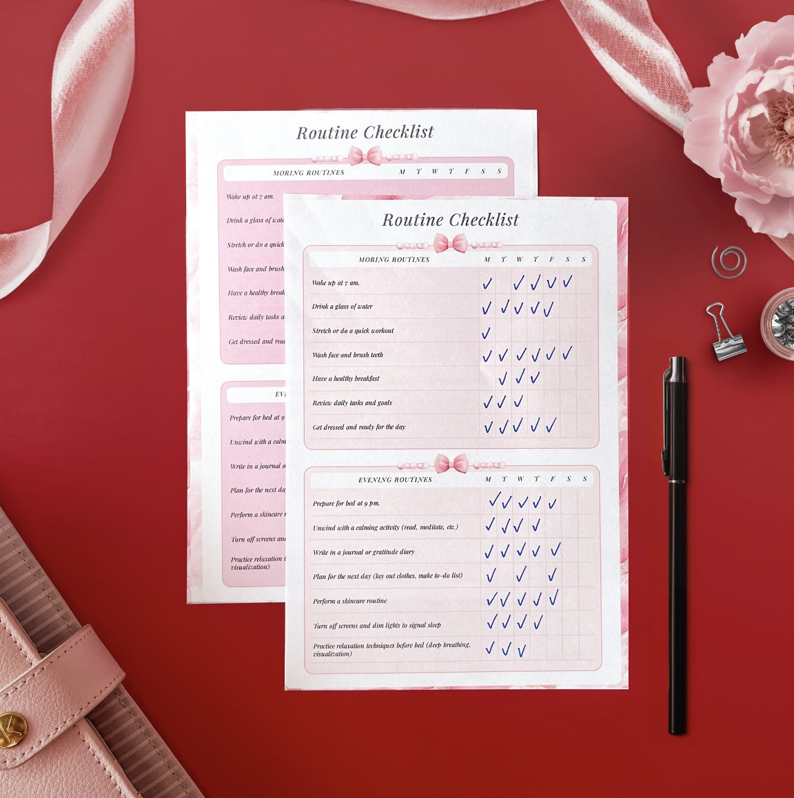 A screenshot of a custom planner design made in Planify Pro