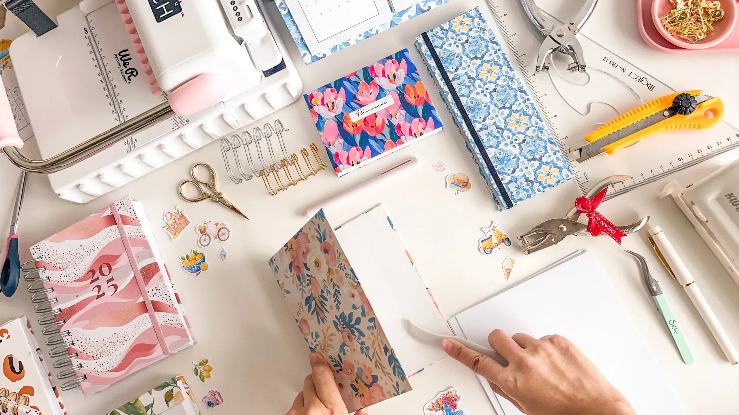 Handmade planner products of the kind a planner shop would market on Pinterest
