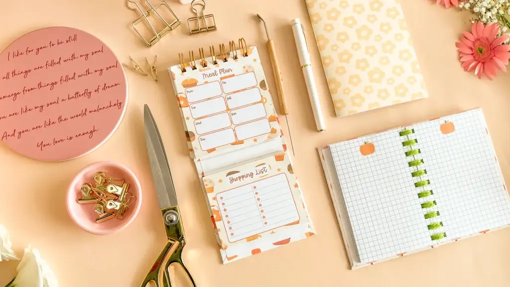 A handmade meal planner, the finished make from this DIY tutorial