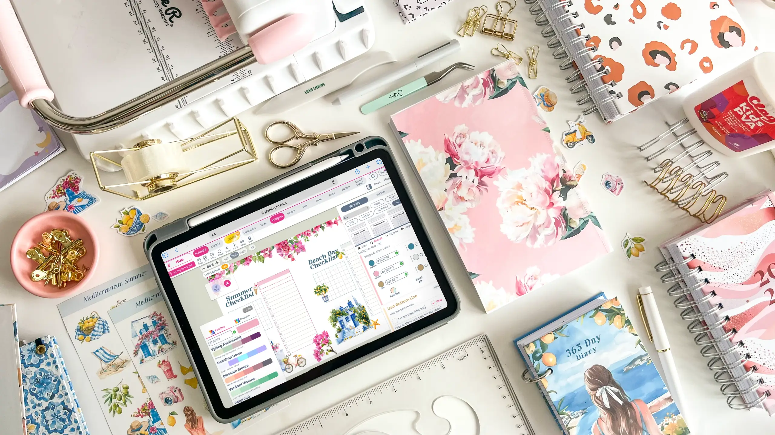 A become-a-seller graphic for making and selling planner books with Planify Pro